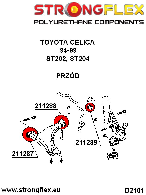 Front wishbone rear bush