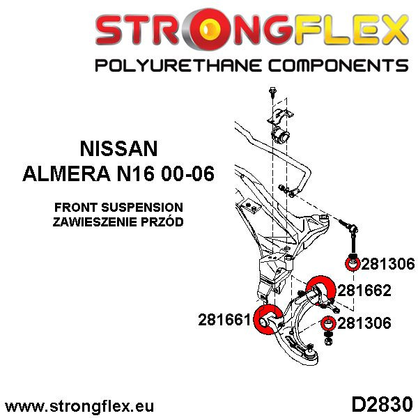 Front lower arm rear bush