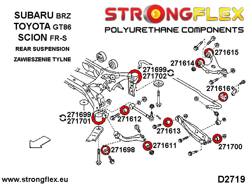 Full suspension bush kit SPORT