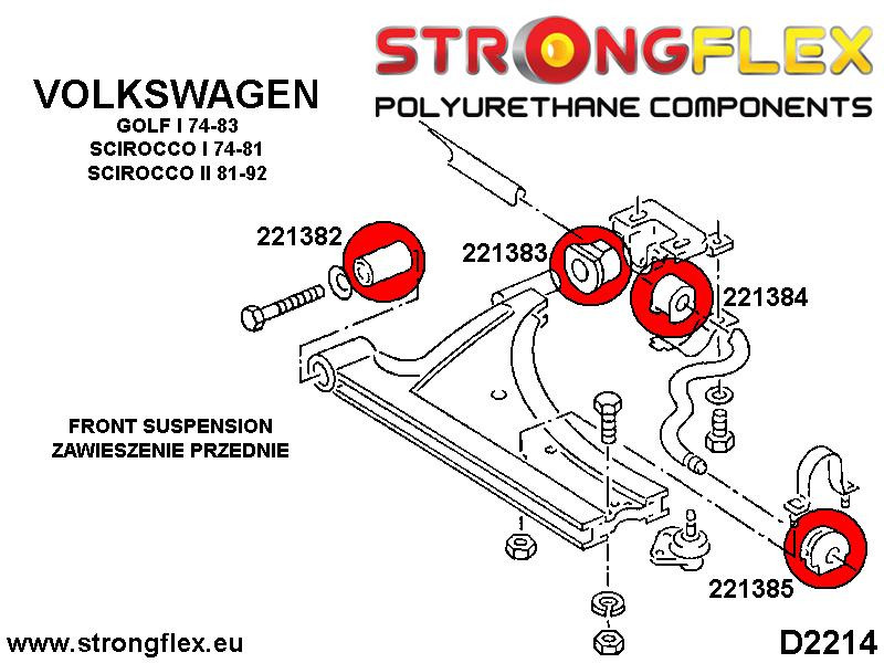 Front anti roll bar outer bush SPORT