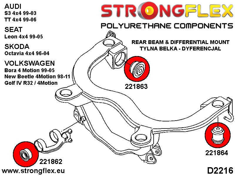Rear subframe bush SPORT