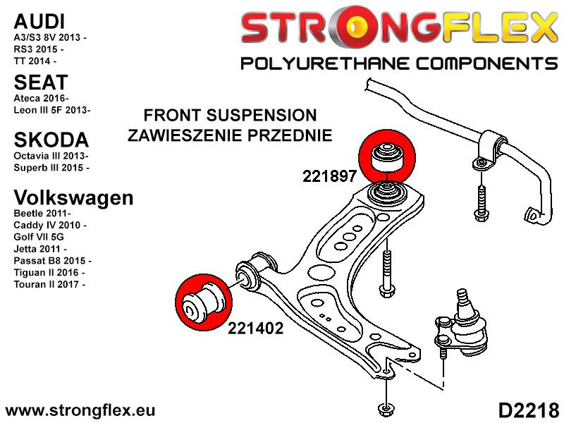Front lower arm - rear bush