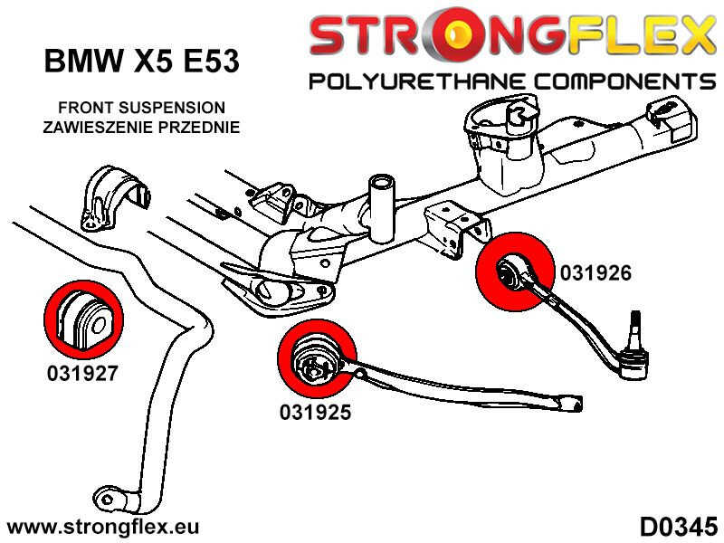 Front anti roll bar bush