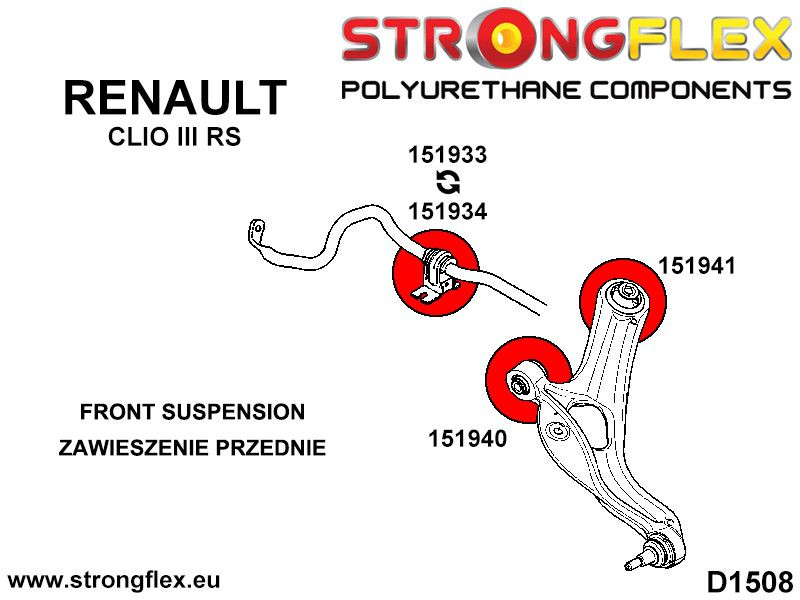 Front control arm - rear bush