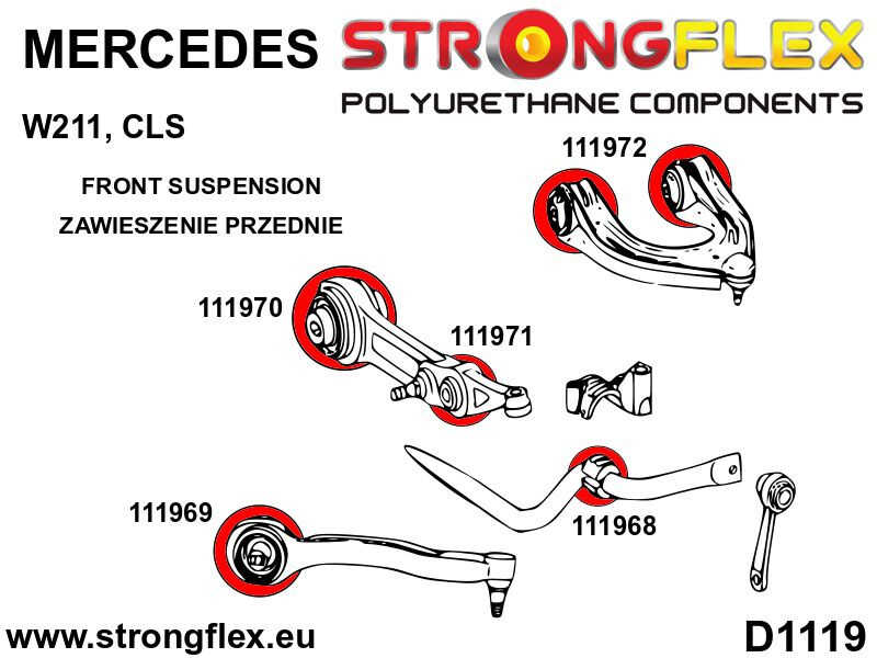 Front anti roll bar bush SPORT