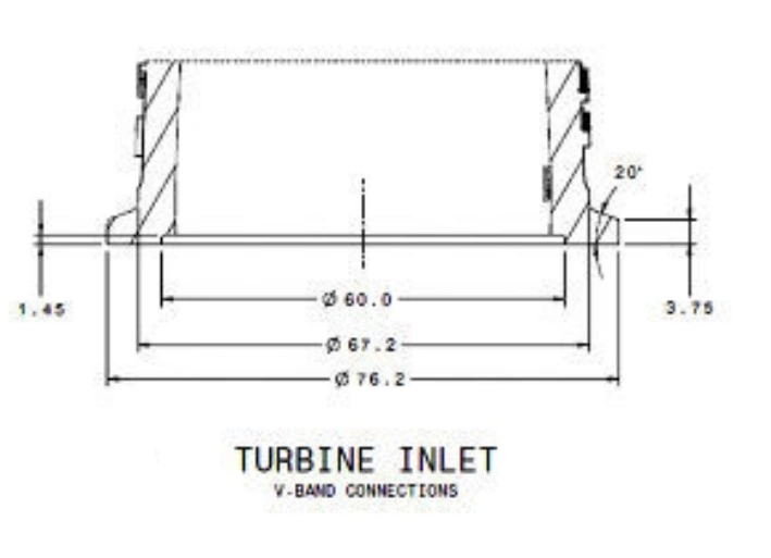 Hurricane V-band Inlet 3"