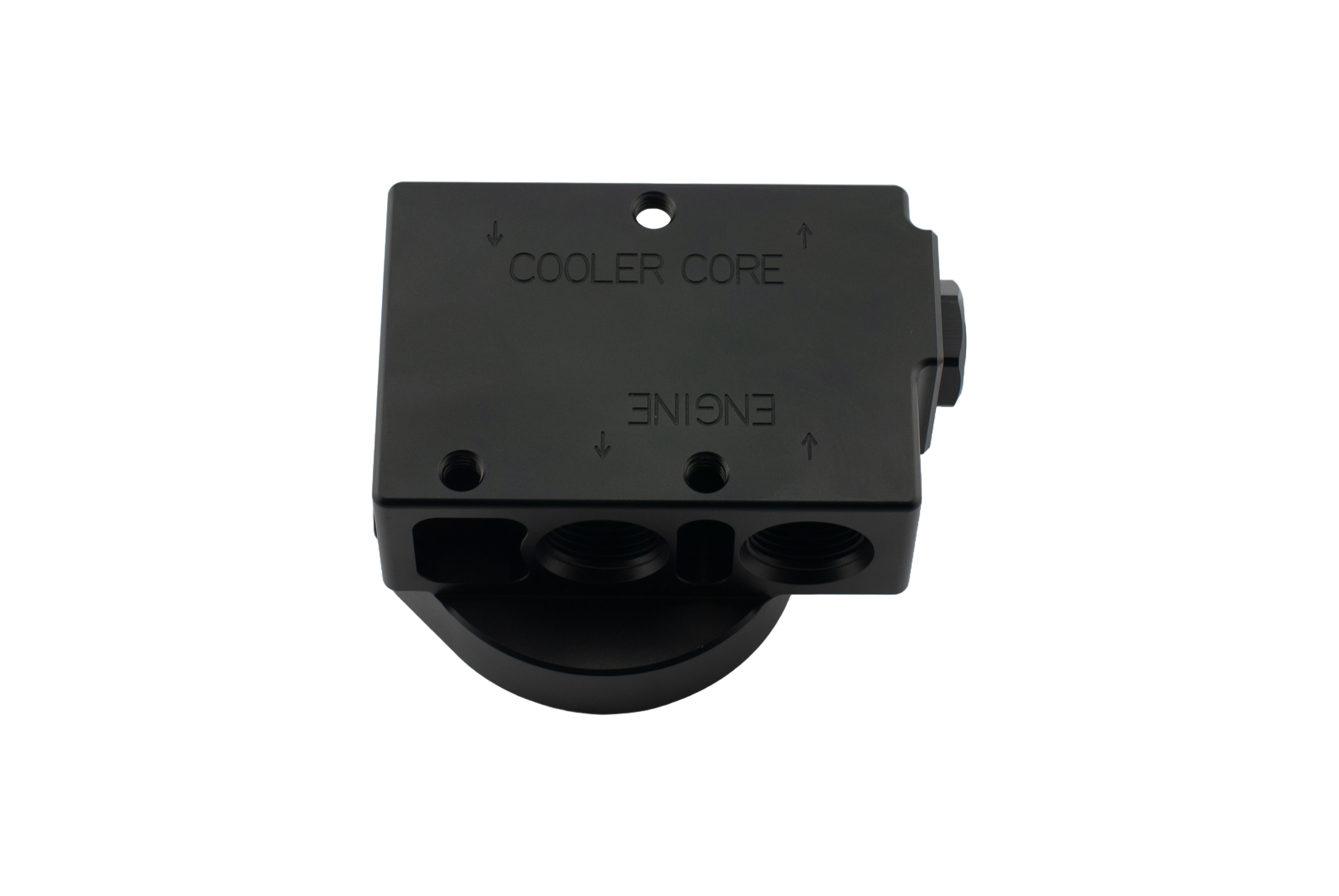 Hurricane Remote oil filter bracket with thermostat