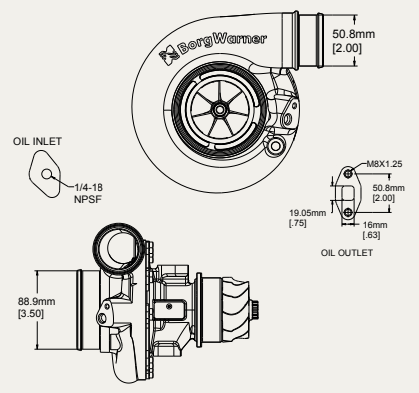 Borg Warner S258SX-R Supercore