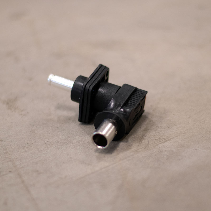 Bulkhead lead-through Battery cable (2x 5,7mm Quick connector)
