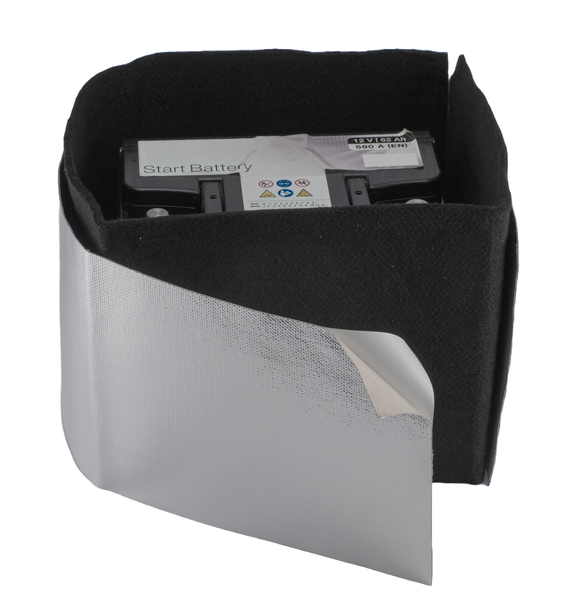 Hurricane heat protection for battery 200mm x 1000mm - Aluminum