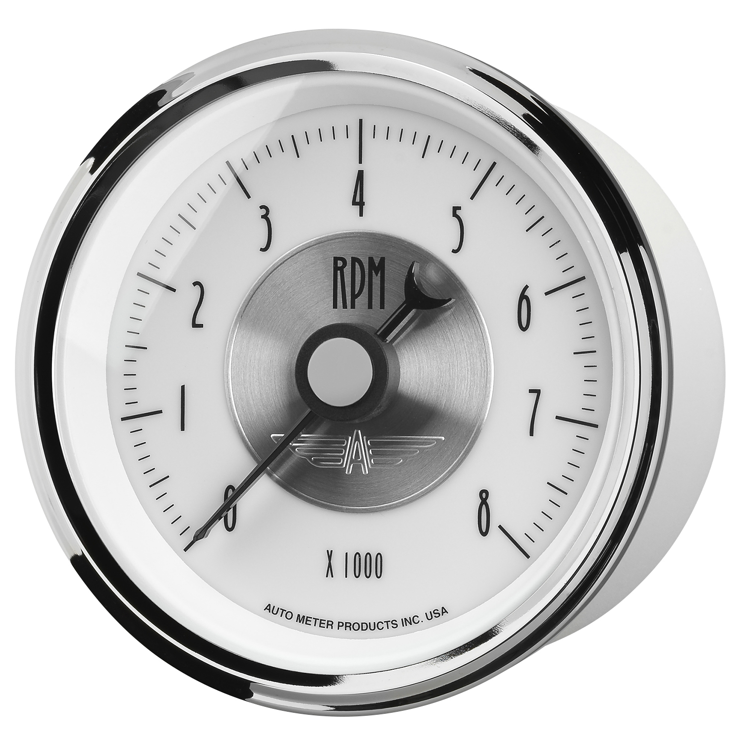 3-3/8" In-Dash Tachometer, 0-8,000 Rpm, Prestige Pearl
