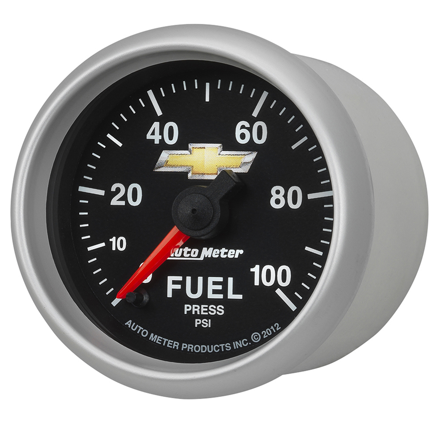 Fuel Press, 2-1/16", 100 Psi, Digital Stepper Motor, Chevy Gold Bowtie