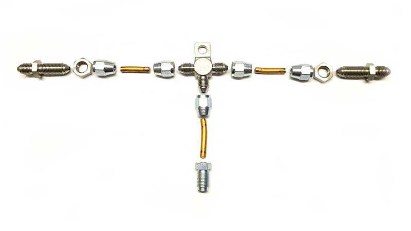 Brake pipe mounting kit