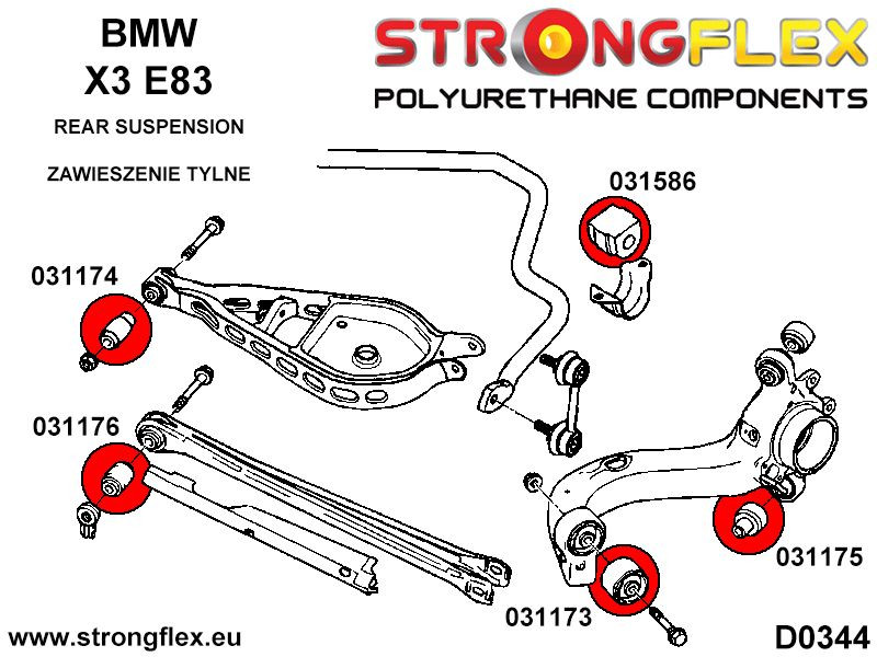 Rear trailing arm front bush SPORT