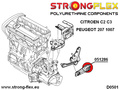 Engine mount rear lower inserts SPORT