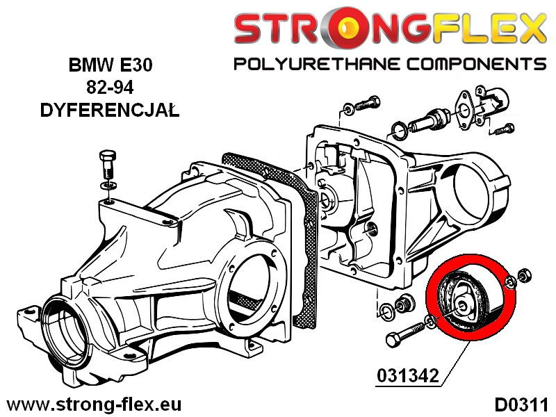 Rear diff mounting bush SPORT