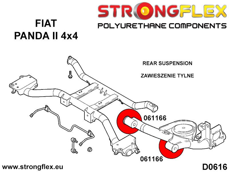 Rear trailing arm bush SPORT