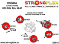 Engine left lower mount inserts