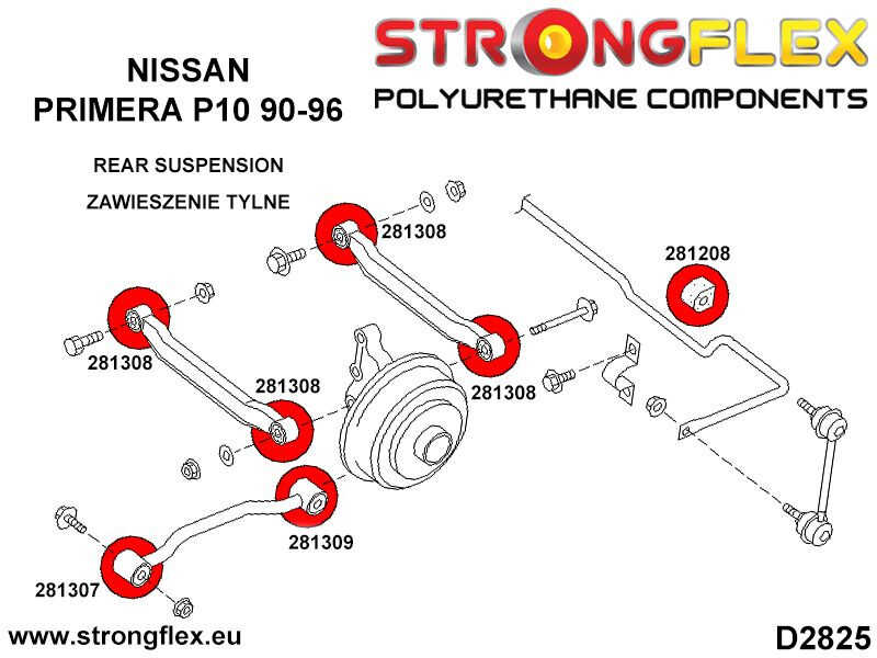 Rear track arm front bush SPORT