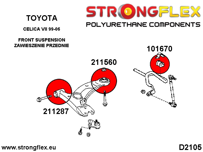 Front suspension rear bush