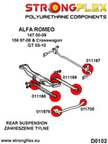 Rear suspension bush kit SPORT
