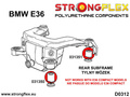 Rear beam mounting bush kit