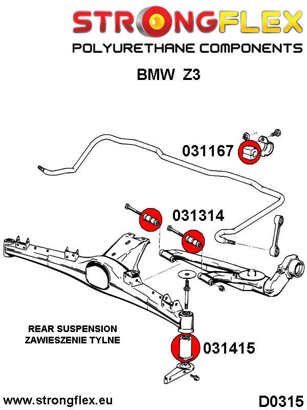 Full suspension bush kit SPORT