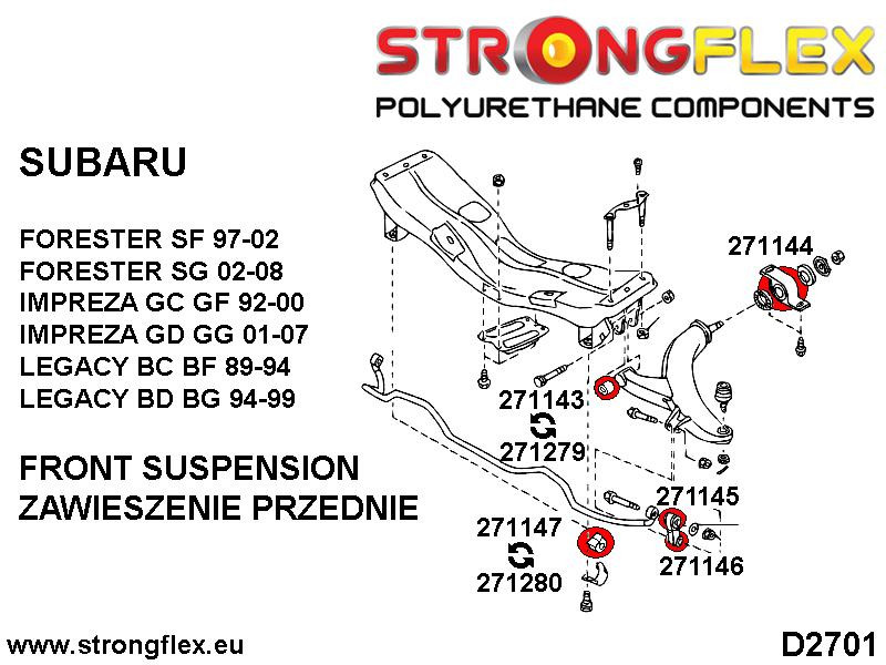 Suspension bush kit SPORT