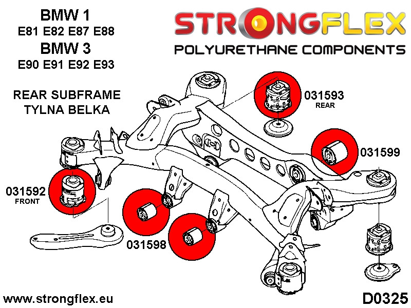 Rear diff rear mounting bush SPORT