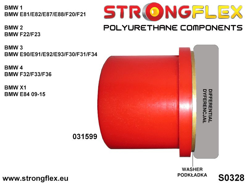 Rear diff rear mounting bush