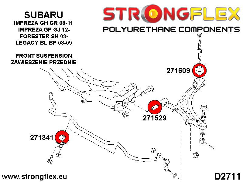 Front wishbone rear bush SPORT