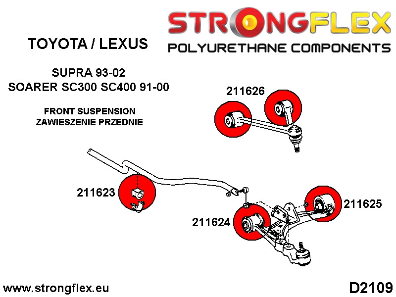 Toyota Supra MKIV Front anti roll bar bush