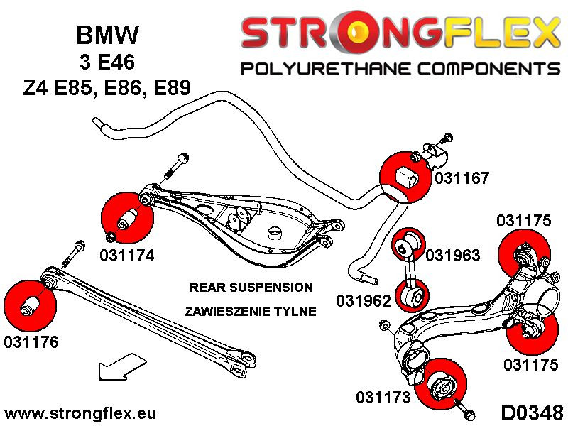 Suspension bush kit SPORT