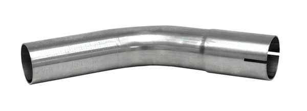 Bent exhaust tube 45° 1 3/4" SS (44,5mm)