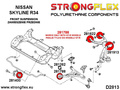 Front lower radius arm to chassis bush GT-R