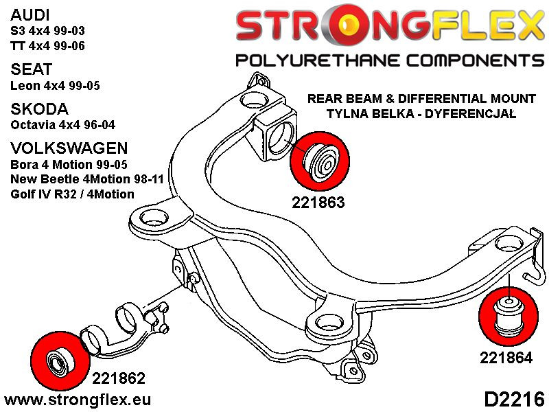 Rear diff mount - rear bush