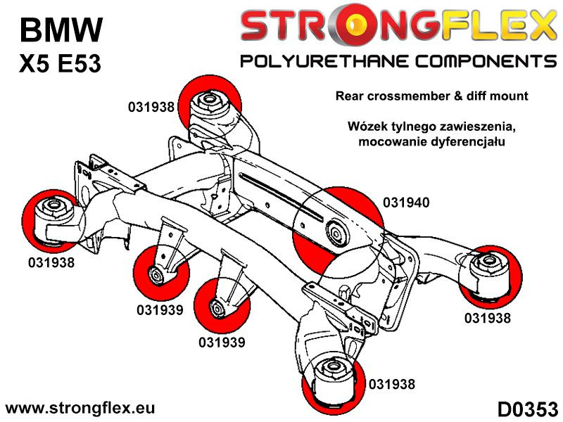Rear diff mount - front bush