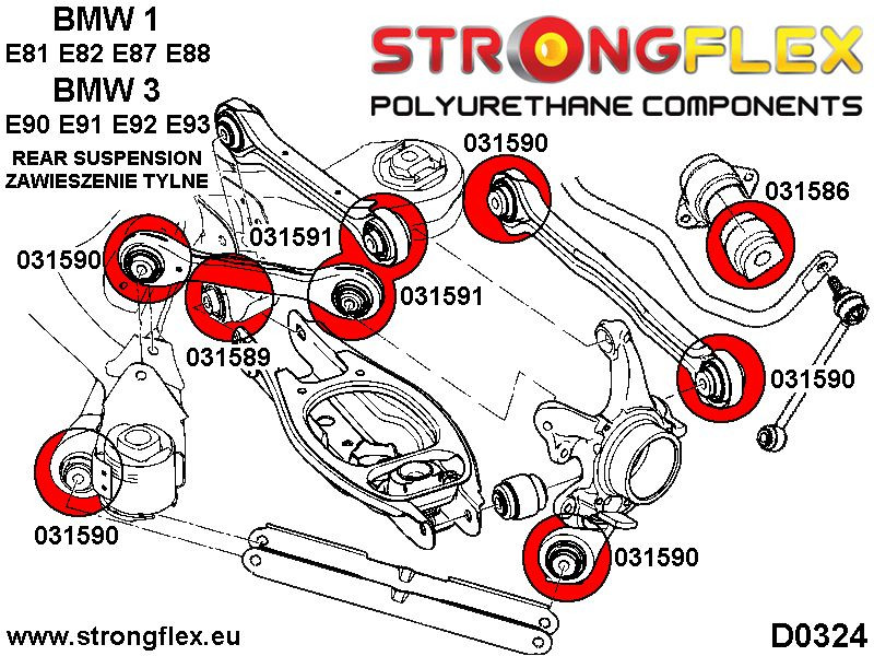 Suspension bush kit SPORT