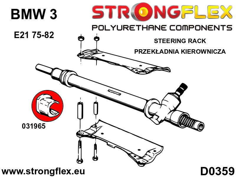 Steering rack bush