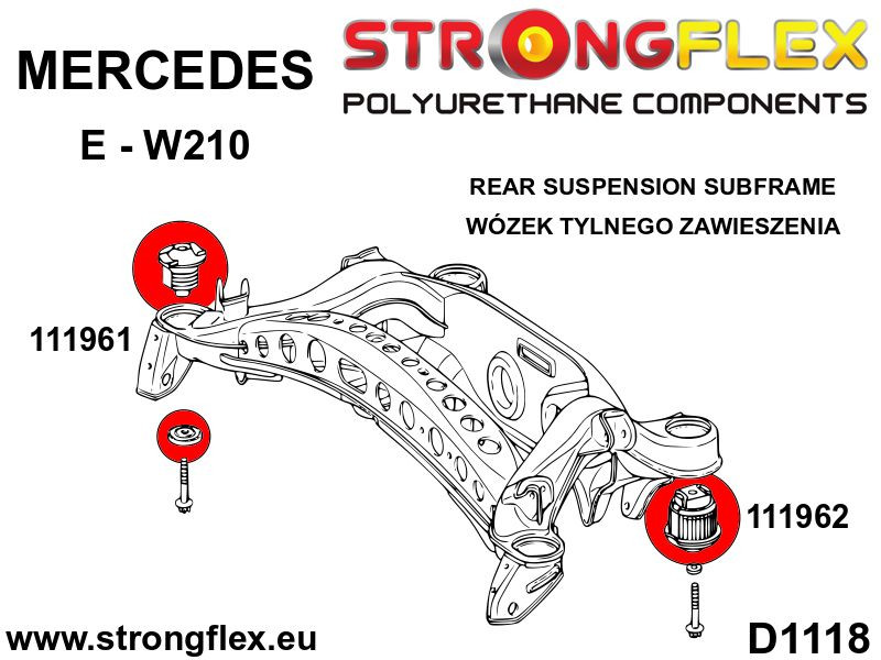 Rear subframe – rear bush