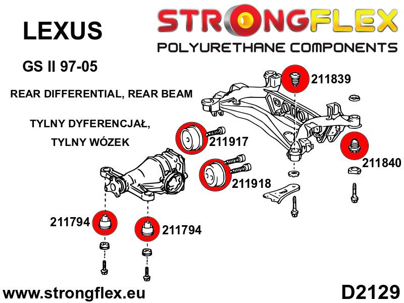 Rear differential – rear bush SPORT