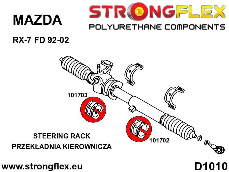 Steering rack bush