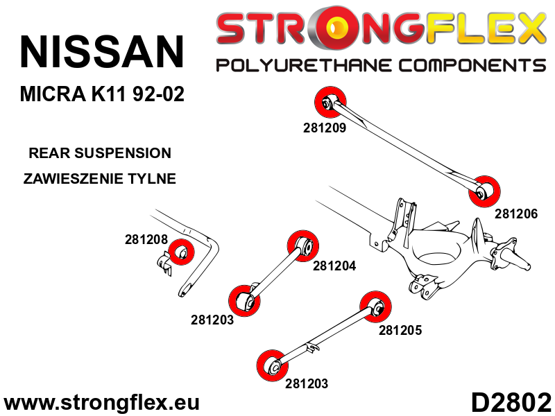 Rear arm-front bushing