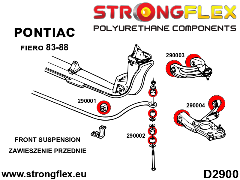 Front anti roll bar bush