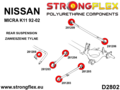 Rear anti roll bar bush