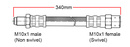 Brake hose Front Volvo 240 / 740 / 940 with S60R / V70R 4-piston brake caliper