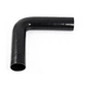 Silicone hose Black 90 Degree Long legs 0,5'' (13mm)