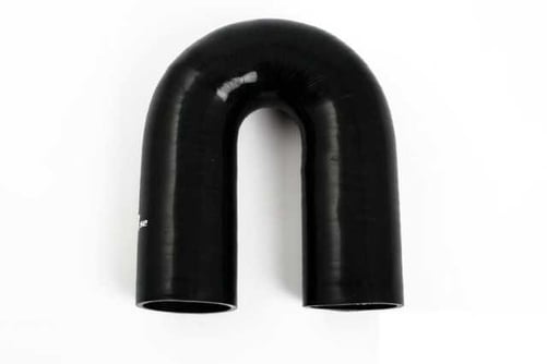 Silikonslang Svart 180 grader 2,68'' (68mm)