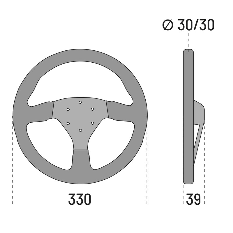 Sparco R323 Steering wheel Suede
