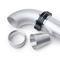 Aluminum tube straight 25x3mm x 500mm